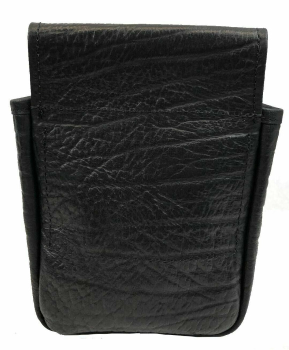 (image for) Burchell Zebra & Black Cape Buffalo Hide Shotgun Shell Belt Bag Pouch